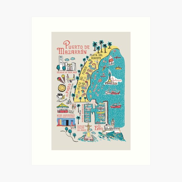 Item preview, Puerto de Mazarron - Tourist Map designed and sold by mzrn-souvenirs.