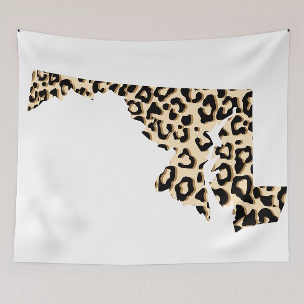 Item preview, Cheetah Print Maryland Sticker  designed and sold by annieprevas.