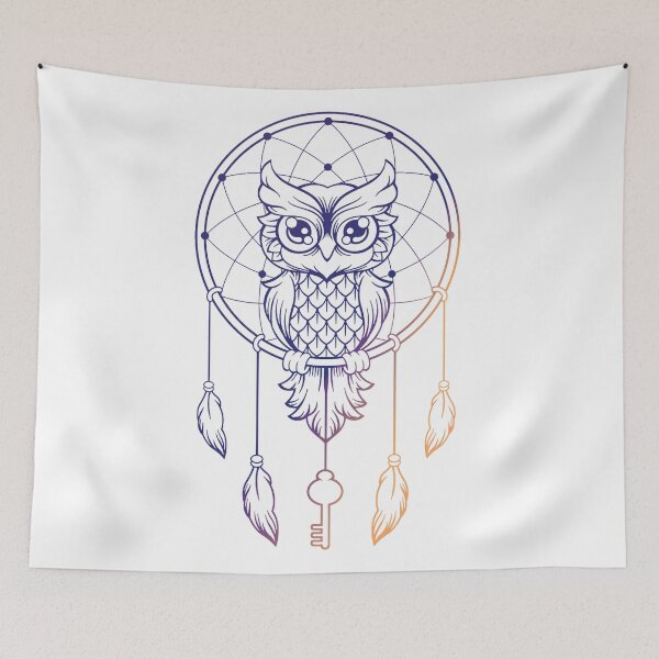Item preview, colorful Dream Catcher owl design  inspiration   designed and sold by NAMTO.
