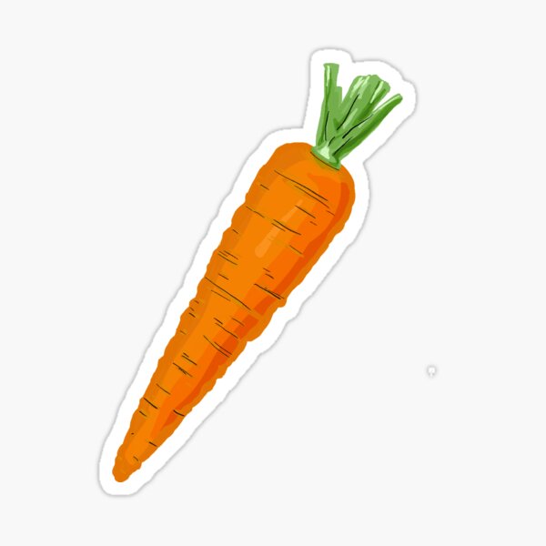 2 x Vinyl Stickers 10cm Fresh Farm Carrots Vegetable Cool Gift #2631 