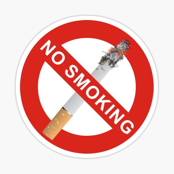 Sticker anti tabac cigarette nuisible