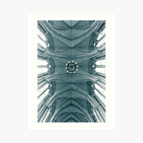 Looking up at the royal courts Art Print