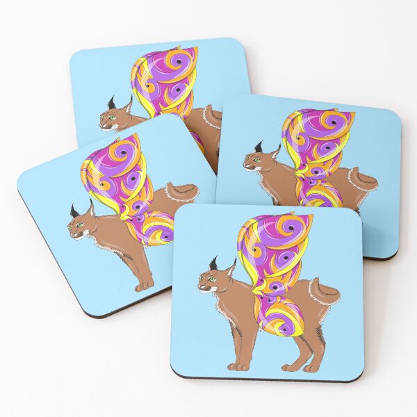 Item preview, Caracal with wings designed and sold by Melanie Jeyakkumar.