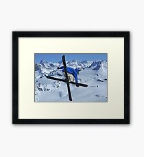 High mountains high jump Framed Print