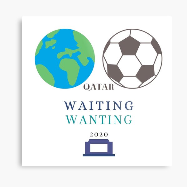 Wait and Watch Football Metal Print