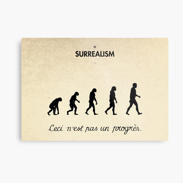 99 Steps of Progress - Surrealism Metal Print