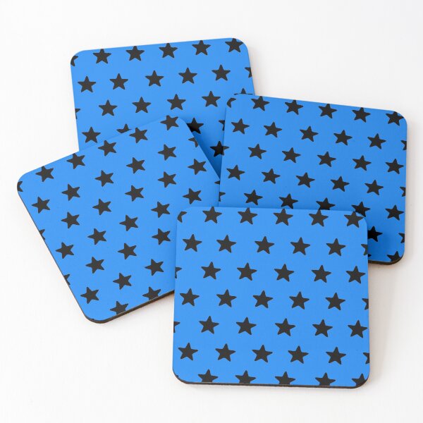 Black n blue Coasters (Set of 4)