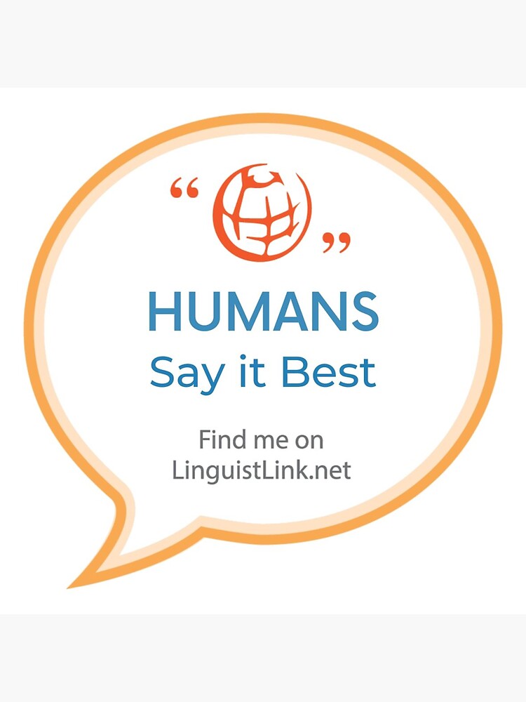 Thumbnail 3 of 3, Sticker, Humans Say it Best designed and sold by Staceyjb.