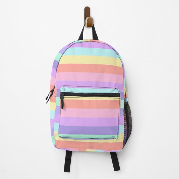 Item preview, cute pastel rainbow colorful stripes background pattern designed and sold by TheSimpleMan.