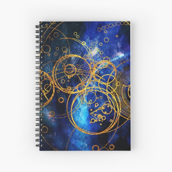 Time Lord Writing (blue) Spiral Notebook