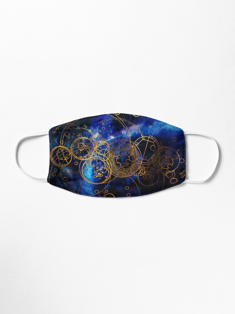 Alternate view of Time Lord Writing (blue) Mask