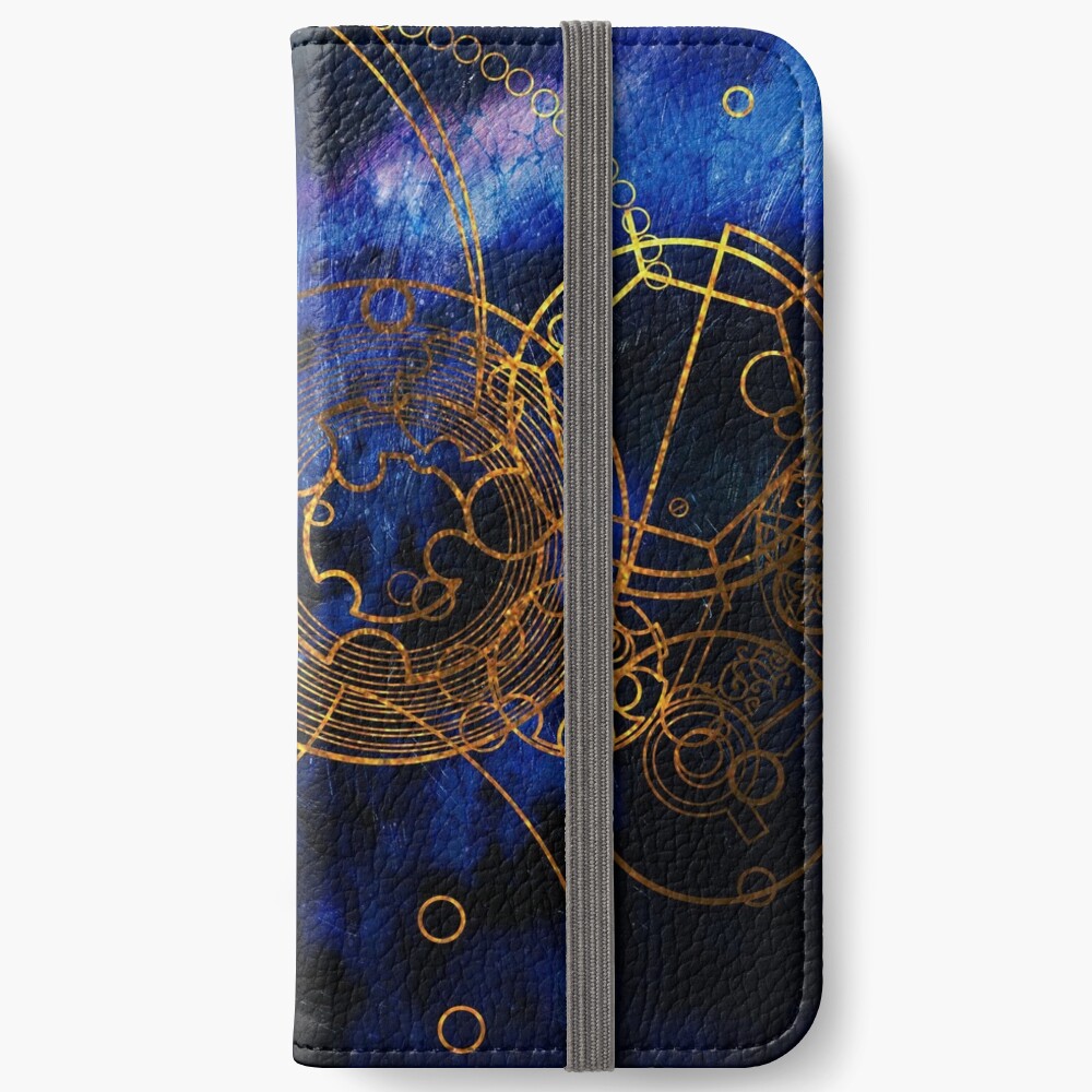 Time Lord Writing (blue) iPhone Wallet