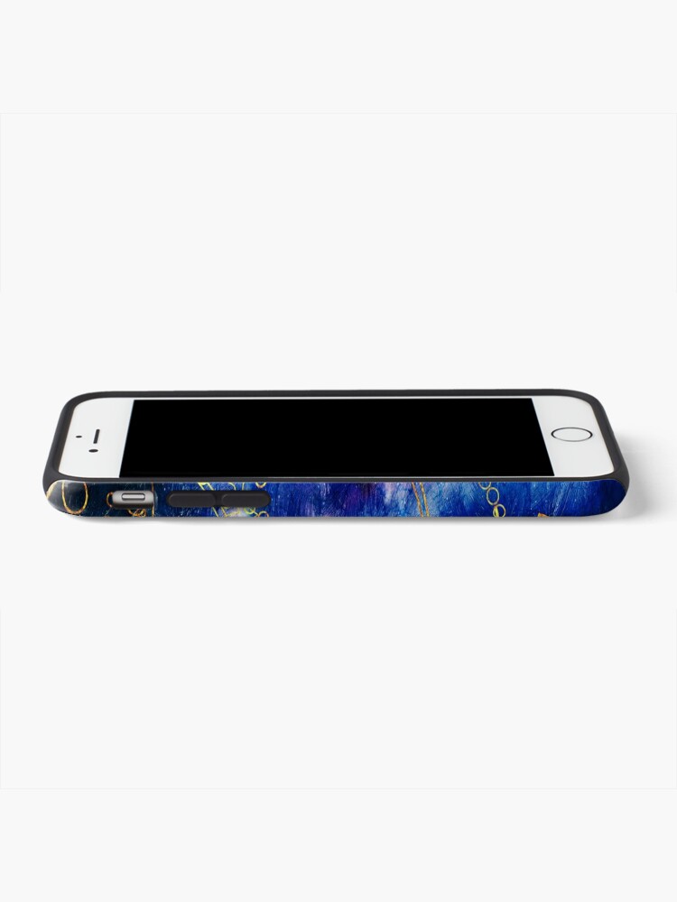Alternate view of Time Lord Writing (blue) iPhone Case & Cover