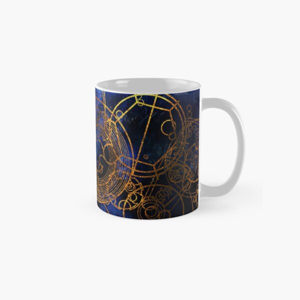 Time Lord Writing (blue) Classic Mug