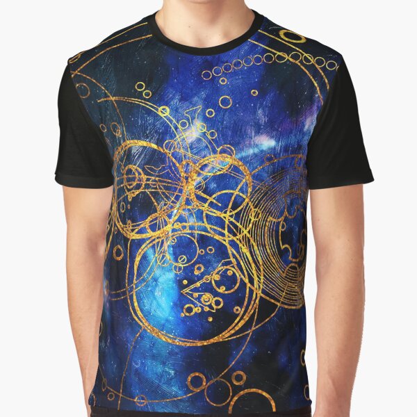Time Lord Writing (blue) Graphic T-Shirt