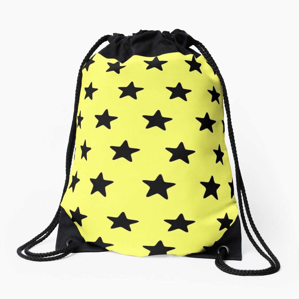 yellow drawstring bags