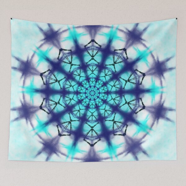 Item preview,  Tie and Dye Mandala Light and Dark Blue Pattern designed and sold by Malha Malha.