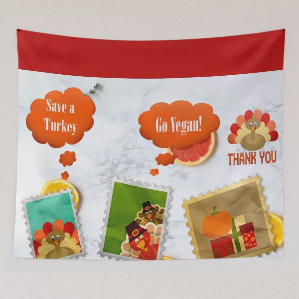 Item preview, Go Vegan And Save Turkeys  designed and sold by SolSel ⭐⭐⭐⭐⭐.