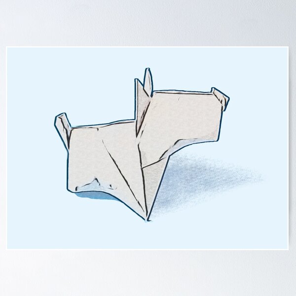 Traditional Origami paper Bird Art Board Print for Sale by Orloff