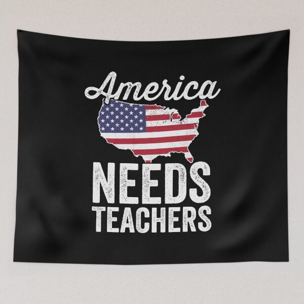 Item preview, America Needs Teacher Shirt Education Politics Protest designed and sold by 14thFloor.