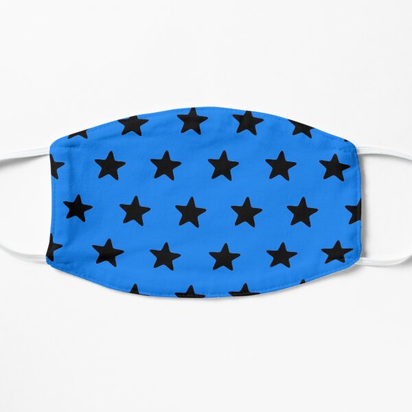 Black n blue Flat Mask