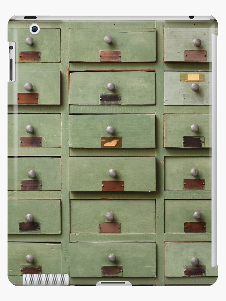 Wooden cabinet with drawers Stock Photo by sergeyskleznev