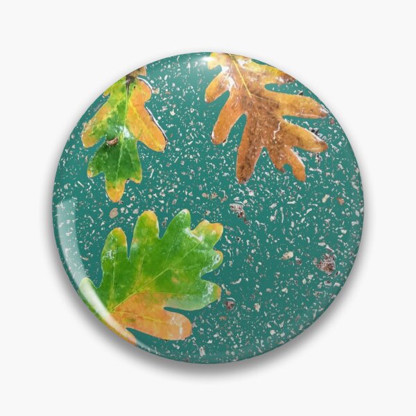 Item preview, Rainy Leaves on Teal Blue Terrazzo Background designed and sold by djrunnels.