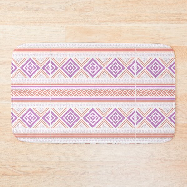 Item preview,  Boho design - Orange, purple, pink  pattern designed and sold by TheWhiteRhyno.