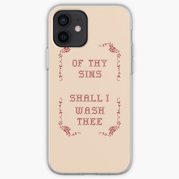 Of Thy Sins Shall I Wash Thee iPhone Soft Case