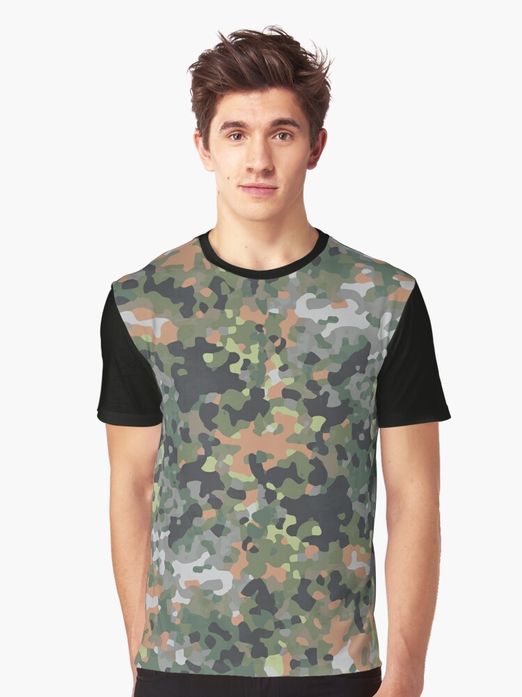 New Authentic Dutch army jungle camo t-shirt tee camouflage t shirt 5 colour