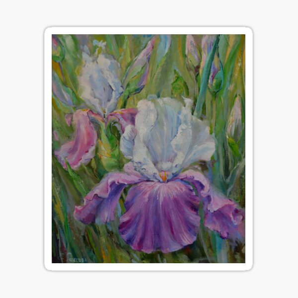Item preview, Picturesque irises are beautiful on clothes. designed and sold by Elena Reutova.
