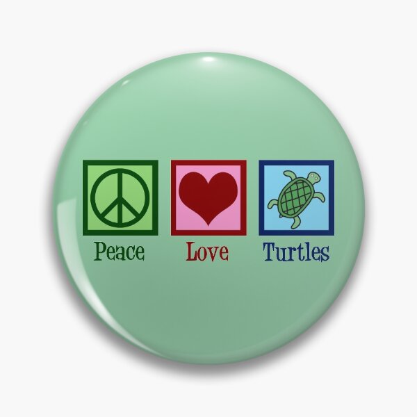 Item preview, Peace Love Turtles designed and sold by Epic Love Designs.