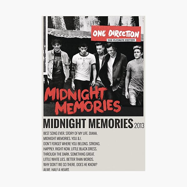 MIDNIGHT MEMORIES 2013 Photographic Print
