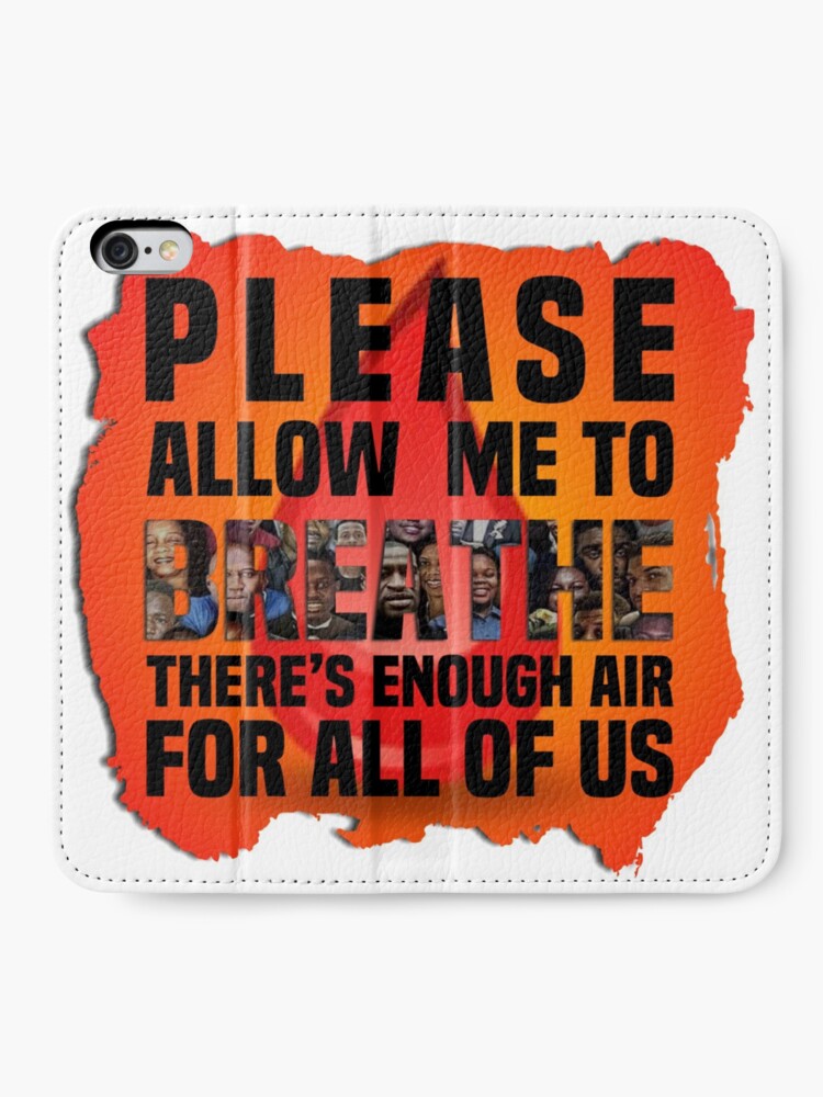 Alternate view of Please Let Me Breathe iPhone Wallet