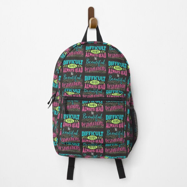 Item preview, Positive quote Difficult road lead to beautiful destination designed and sold by TheSimpleMan.