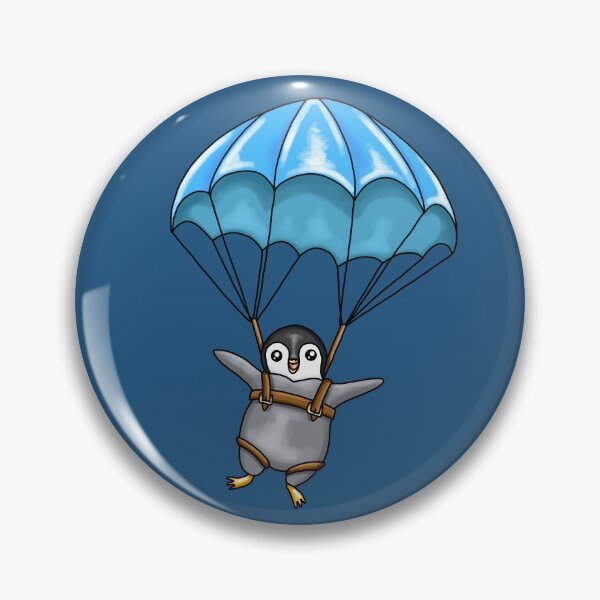Item preview, Happy penguin with parachute designed and sold by ARTemyzz.