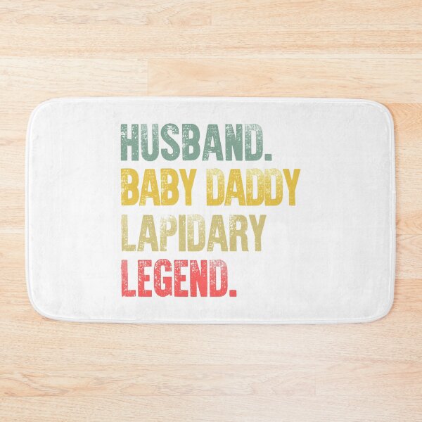 Item preview, Funny Men Vintage T Shirt Husband Baby Daddy Lapidary Legend designed and sold by Bendthetrend.