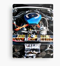 American Muscle Car Engine Metal Print