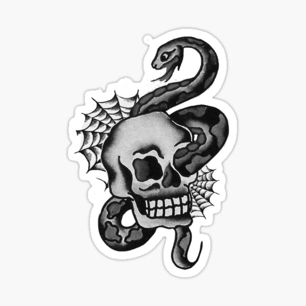 Skull and snake | Skull tattoo design, Tattoos, Skull tattoos