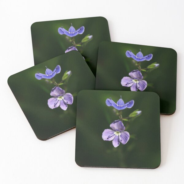 Item preview, Purple flowers on black background designed and sold by olena2552.