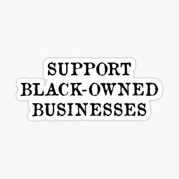 Black Owned Business Decal