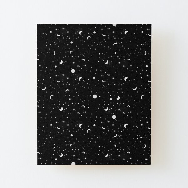 Black Universe Wood Mounted Print