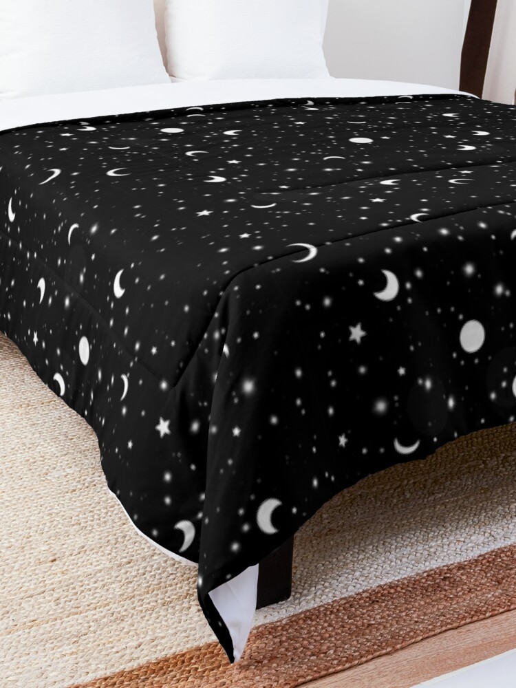 Alternate view of Black Universe Comforter