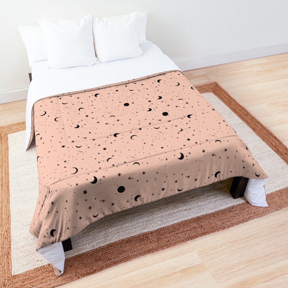 Universe on Pink Comforter