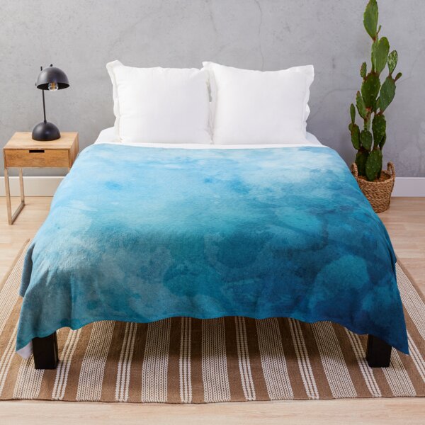 Item preview, Ocean Watercolor Blue designed and sold by BlueZenStudio.