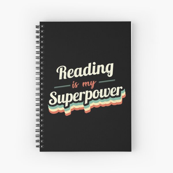 Reading is my Superpower Spiral Notebook
