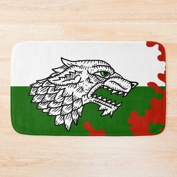 Item preview, wolf warrior flag. medieval banner. designed and sold by JJadx.
