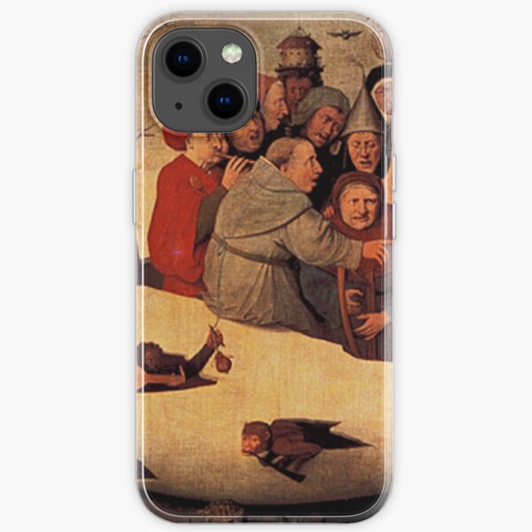 Concert in the Egg Painting by Hieronymus Bosch iPhone Soft Case