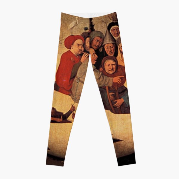 Concert in the Egg Painting by Hieronymus Bosch Leggings