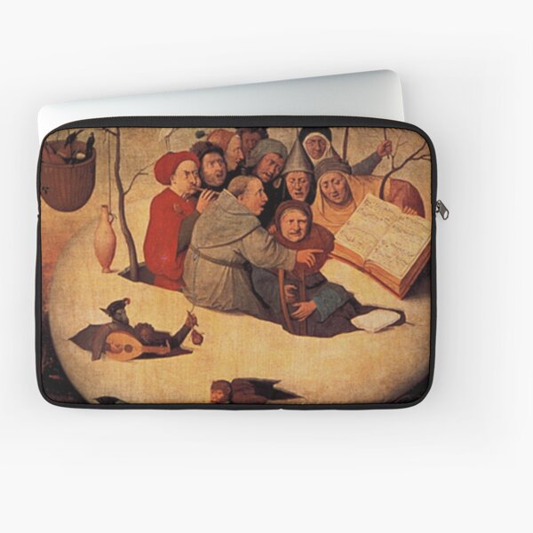 Concert in the Egg Painting by Hieronymus Bosch Laptop Sleeve